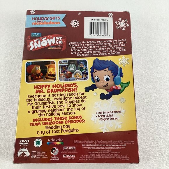 Nickelodeon Holiday Gift Pack Bubble Guppies DVD Umizoomi Coloring Book Poster - Picture 2 of 6
